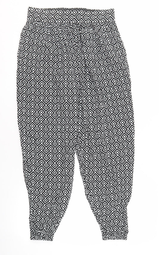 Marks and Spencer Women's Black Harem Trousers Size 8