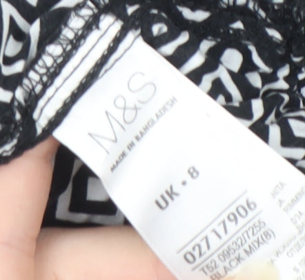 Marks and Spencer Women's Black Harem Trousers Size 8