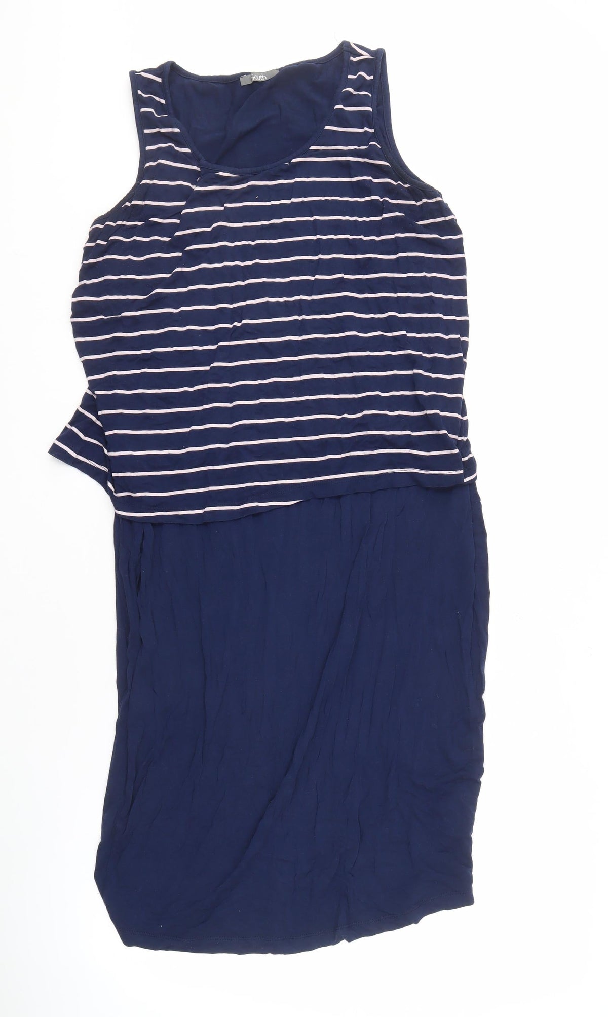 South Womens Blue Sleeveless Striped Dress Size 18