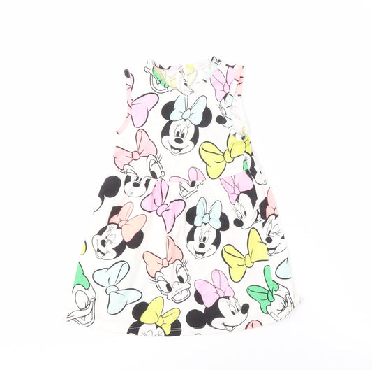 Disney Girls' Multicoloured Minnie Mouse A-Line Dress, 9-12 Months