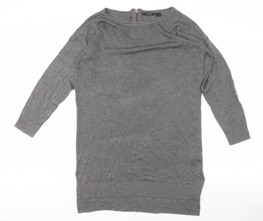 Esmara Women's Grey Relaxed Jumper, Size 16, Boat Neck