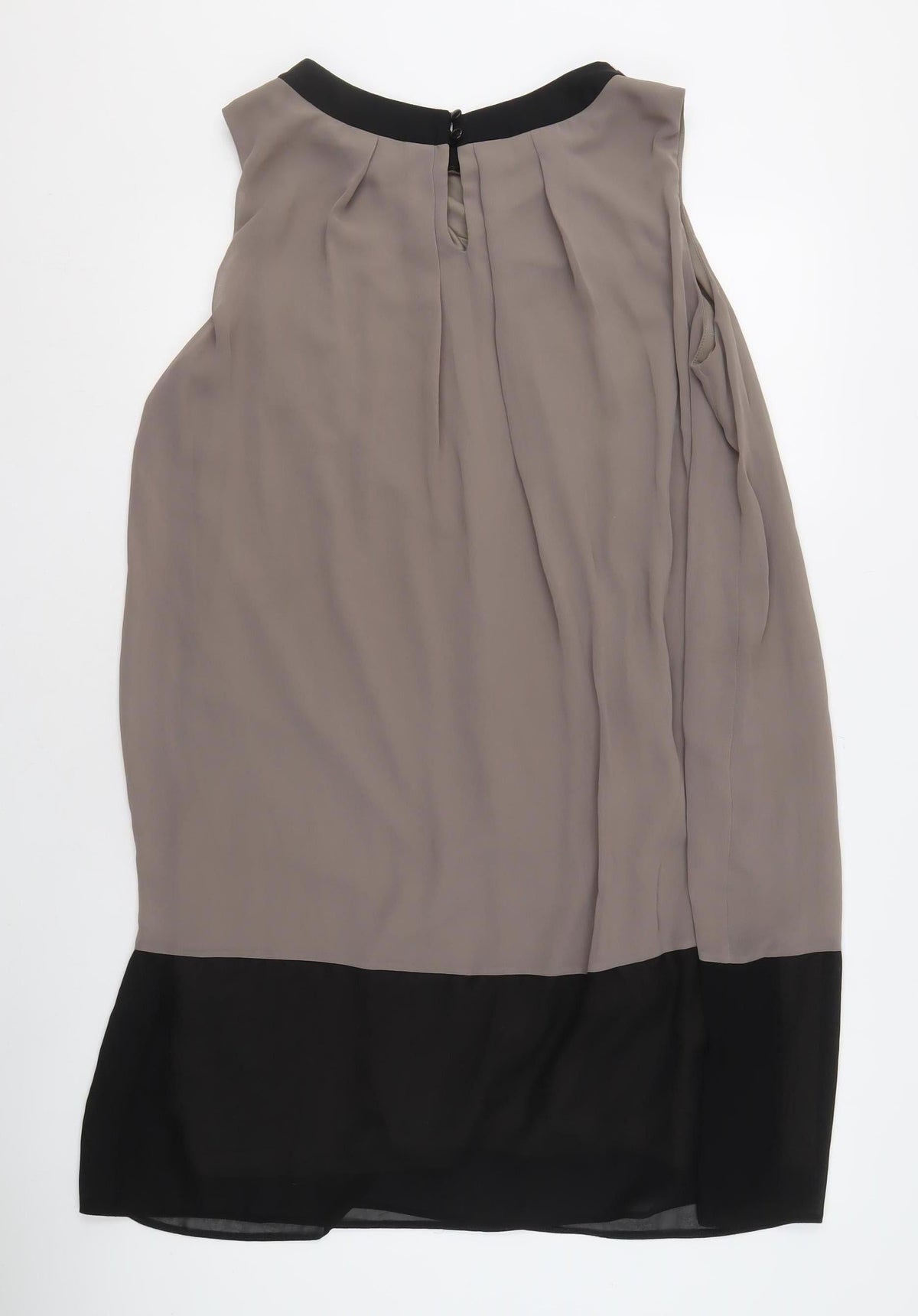 Women's Grey Colourblock Sleeveless Dress - Size 24