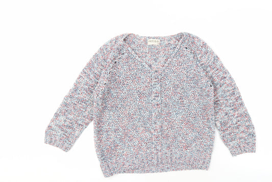 Marks and Spencer Women's Multicoloured V-Neck Jumper