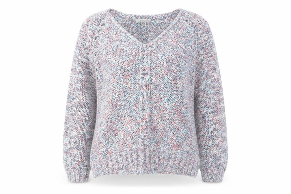 Marks & Spencer Women's Multicoloured V-Neck Jumper