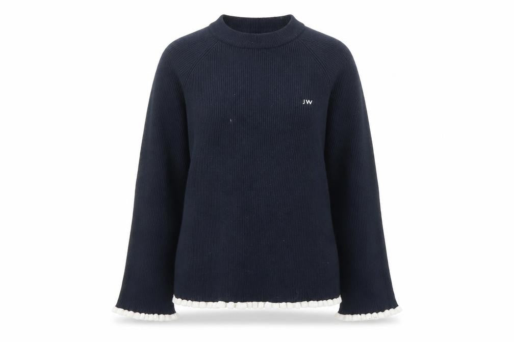 Jack Wills Women's Blue Crew Neck Jumper Size 12