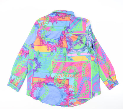 PRETTYLITTLETHING Women's Multicoloured Geometric Shirt