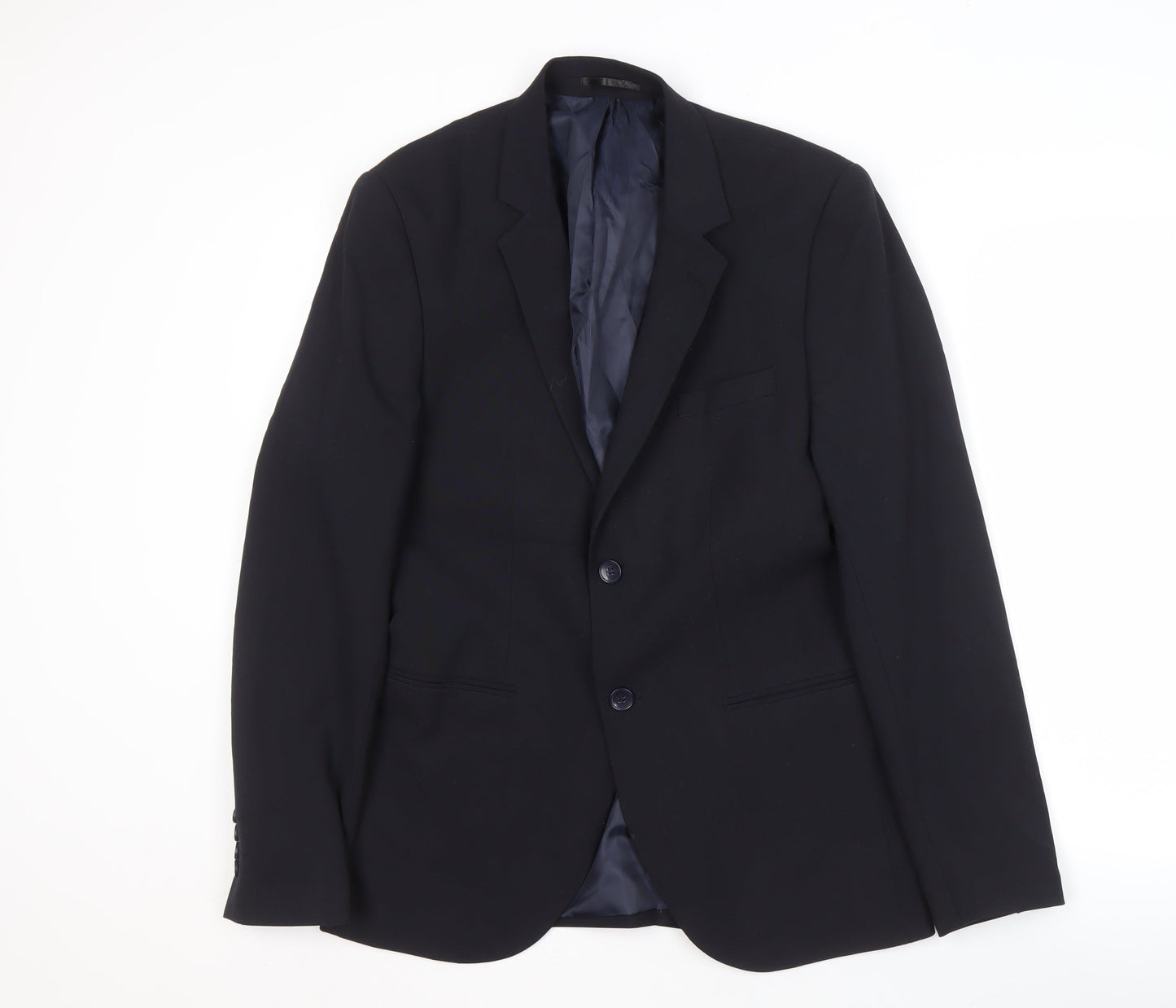 boohooMAN Men's Blue Blazer Jacket Size 38