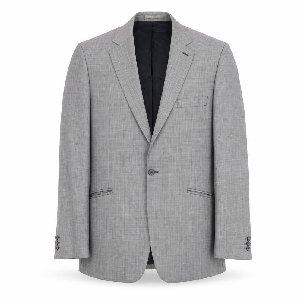 Jeff Banks Men's Grey Check Blazer Size 44 for Business