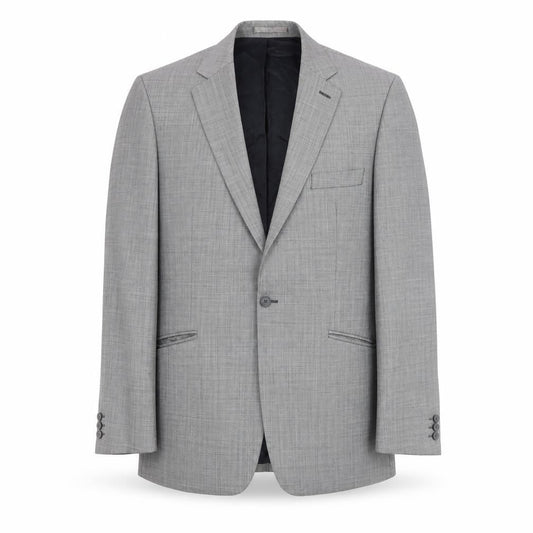 Jeff Banks Men's Grey Check Blazer Size 44 for Business