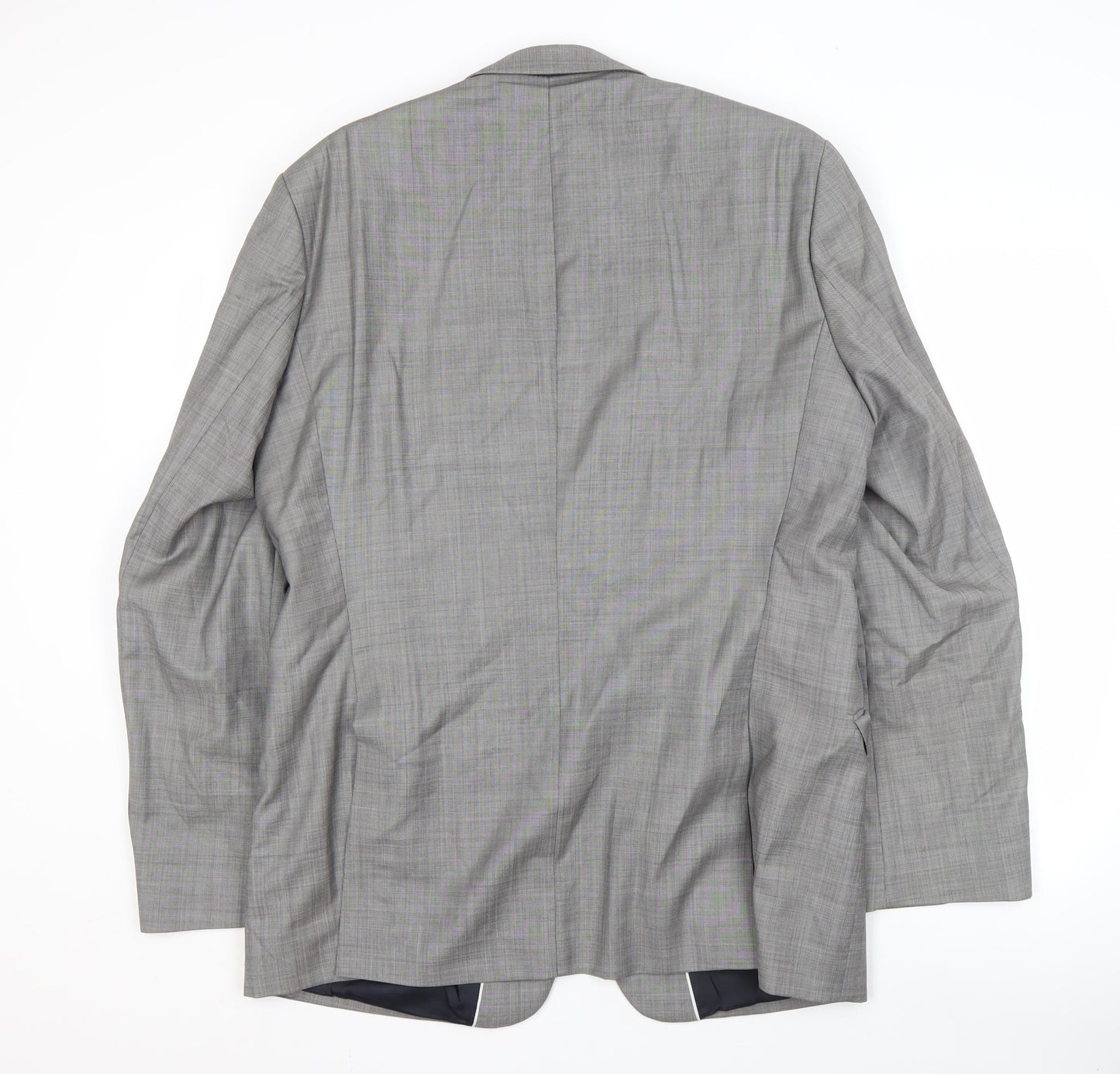 Jeff Banks Men's Grey Check Blazer Size 44 for Business
