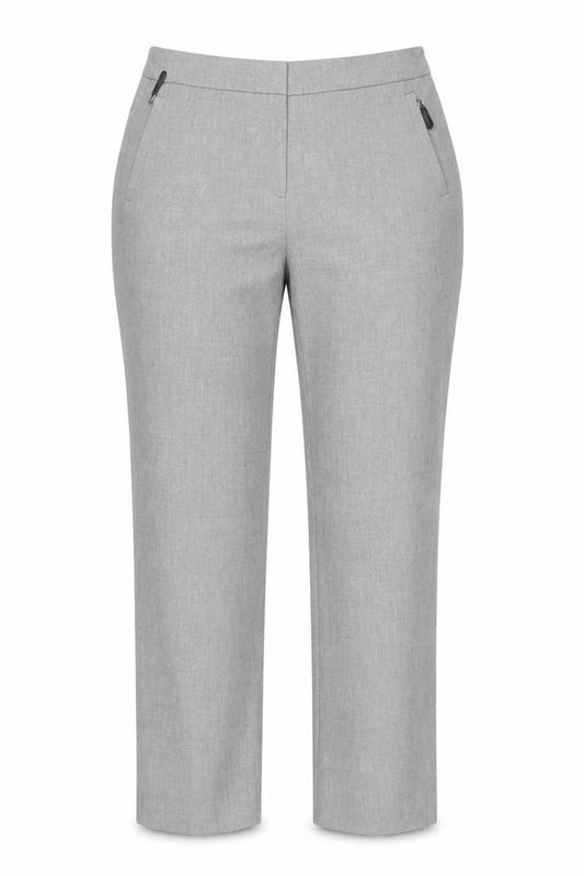 Viyella Women's Grey Trousers, Size 14, Classic Straight Fit