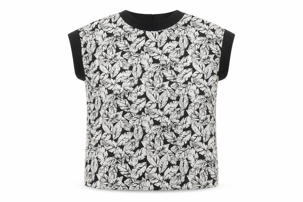 Eastex Women’s Black Floral Blouse Size 12 Regular