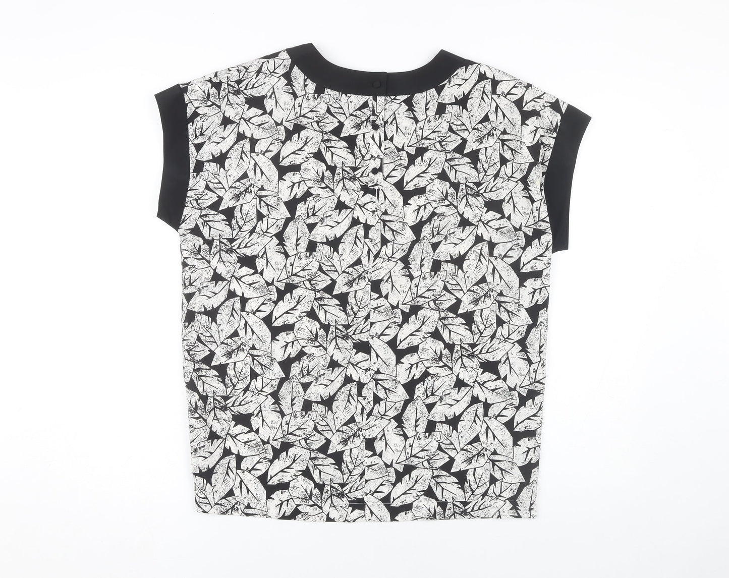 Eastex Women’s Black Floral Blouse Size 12 Regular