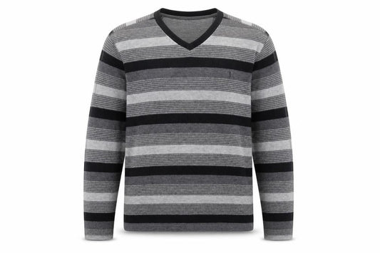 Jasper Conran Men's Grey V-Neck Pullover M
