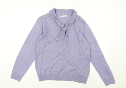 Additional front view of Honor Millburn Women's Purple jumper, size M