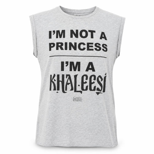 Game of Thrones Women's Grey T-Shirt, Size 8, Sleeveless