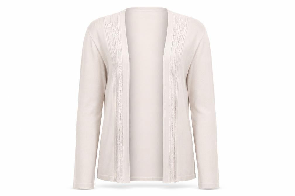 Eastex Women's Beige Open Front Cardigan Size 10