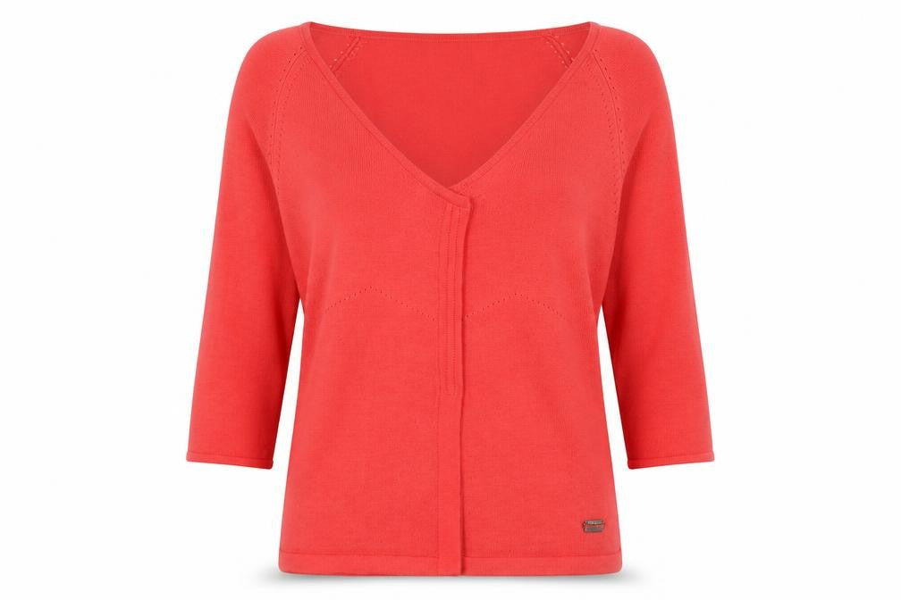 Firetrap Women's Red V-Neck Cardigan, Size M