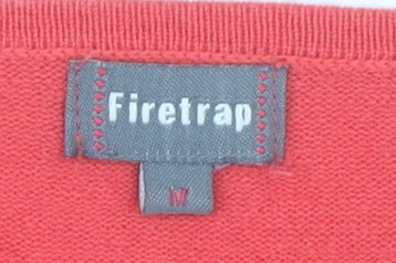 Firetrap Women's Red V-Neck Cardigan, Size M