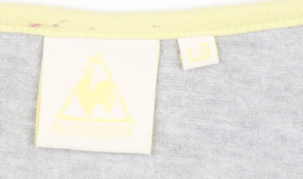 Le Coq Sportif Women's Grey Basic T-Shirt L