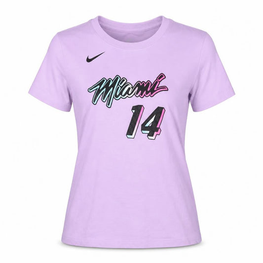 Nike Women's Purple Miami 14 Sports T-Shirt - S
