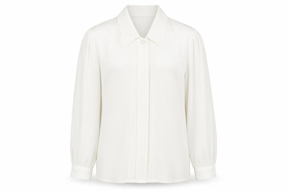 Eastex Women's White Collared Blouse Size 12