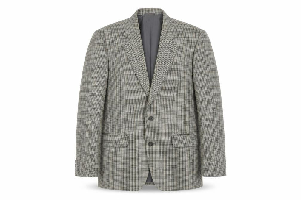 Centaur Men's Grey 40 Blazer, Check Pattern, Vintage