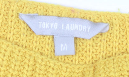 Tokyo Laundry Yellow Women's Pullover Jumper M