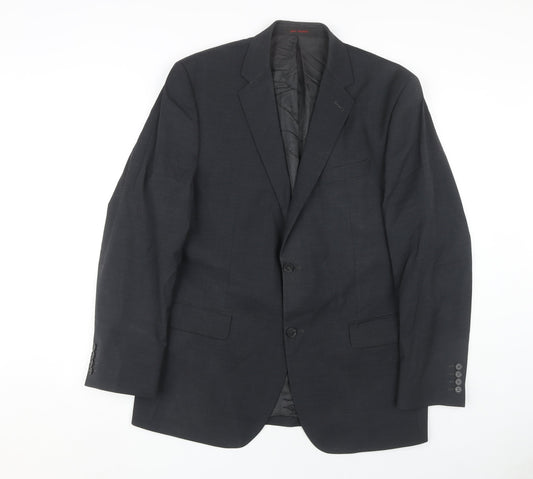Jeff Banks Men's Grey Blazer, 42 Regular Fit, Formal Wear