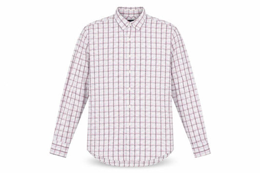 Austin Reed Men's Multicoloured Check Shirt L