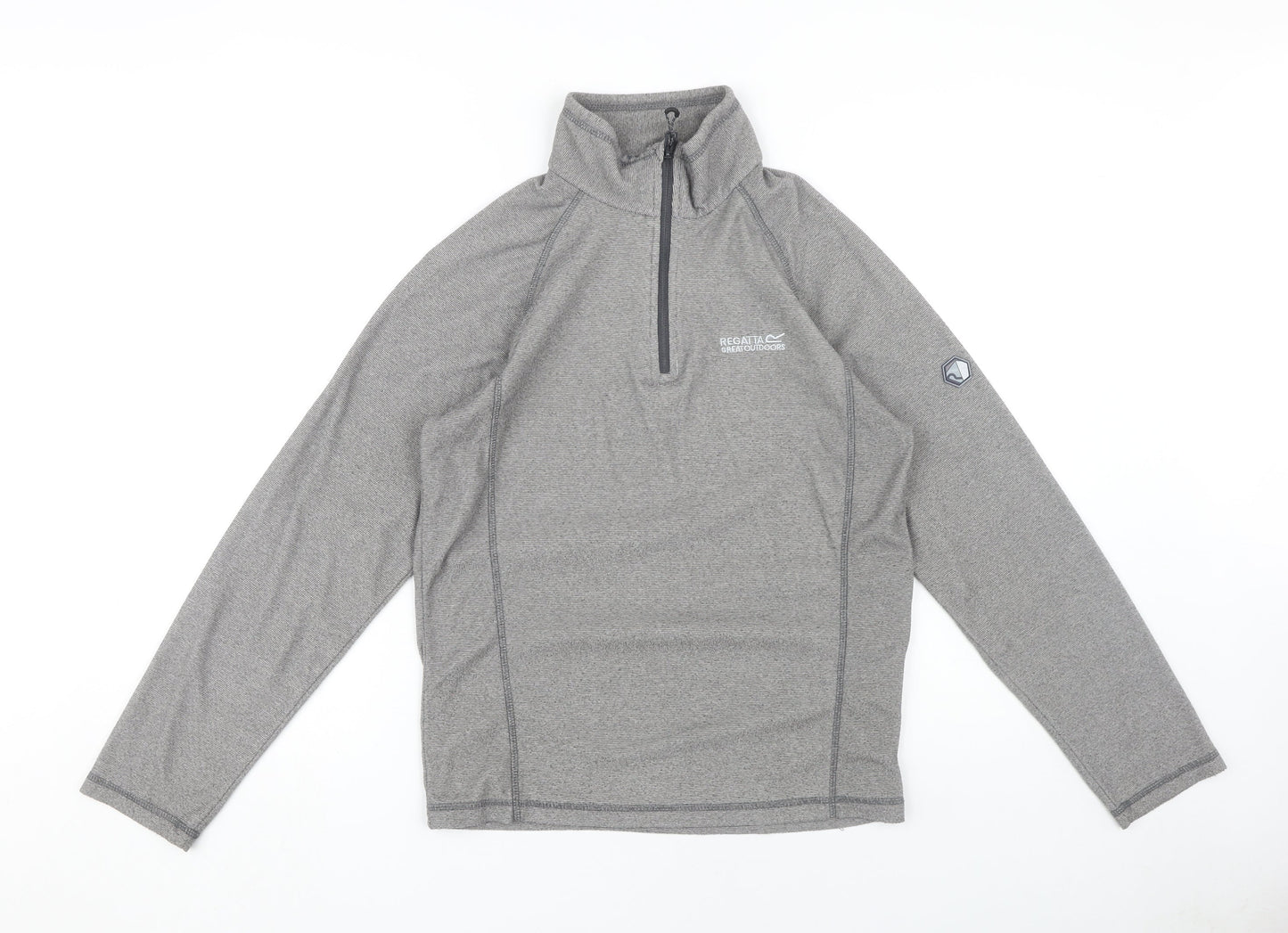 Regatta Men's Grey Lightweight 1/4 Zip Sweatshirt S