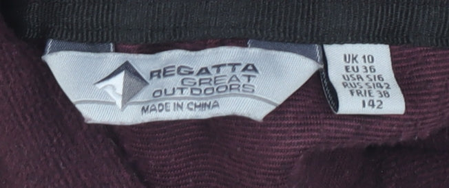 Regatta Women's Purple Fleece Jacket Size 10