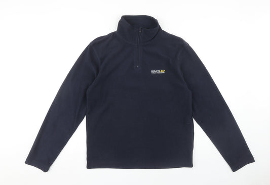 Regatta Men's Blue S 1/4 Zip Fleece Sweatshirt