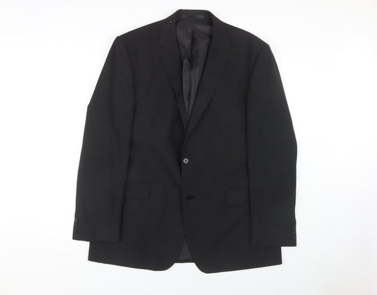 Thomas Nash Men's Black Suit Jacket 44 Regular Fit Business