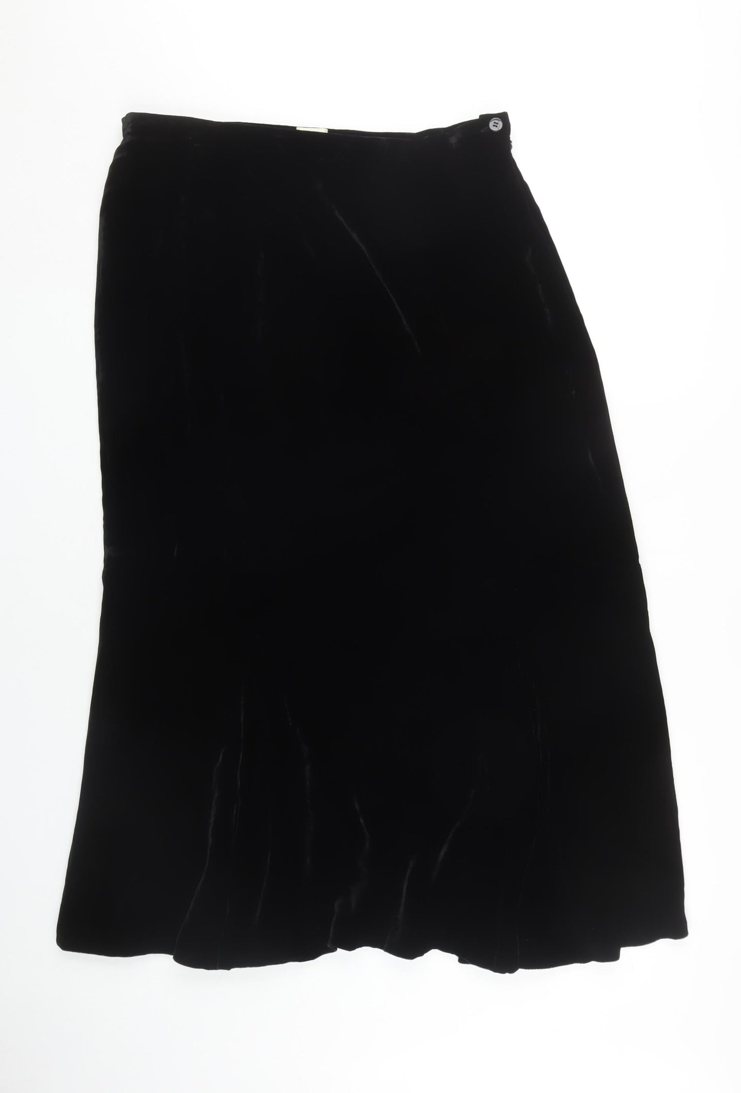 Viyella Women's Black Skirt, Size 14, Viscose & Silk