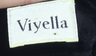 Viyella Women's Black Skirt, Size 14, Viscose & Silk