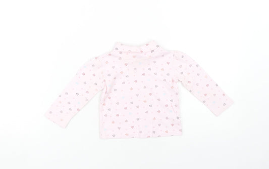 Junior J Pink Floral Top Unisex Baby Long Sleeve 12-18M