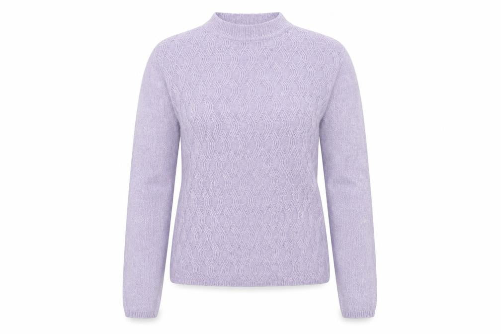 Honor Millburn Women’s Purple Mock Neck Sweater S