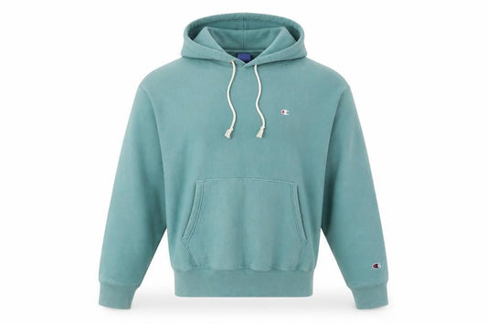 Champion Men's Green Pullover Hoodie - S