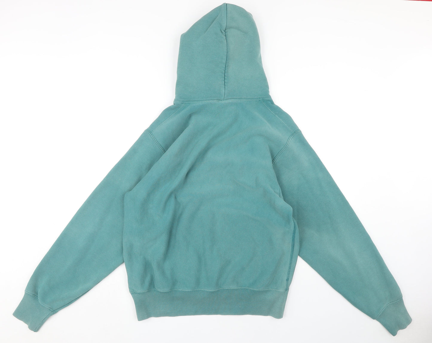 Champion Men's Green Pullover Hoodie - S