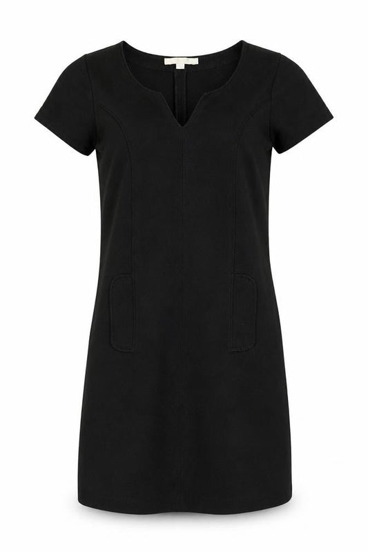 Boden Women's Black Shift Dress Size 6 Cotton Blend