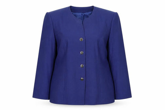 Eastex Women's Blue Wool Suit Jacket Size 16
