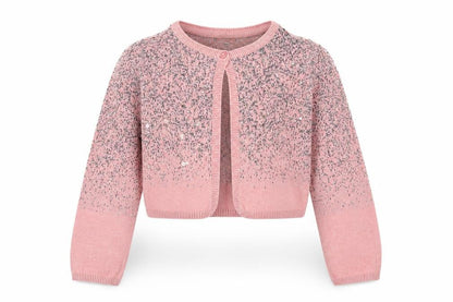 Monsoon Girls Pink Sequin Cardigan 3-4 Years