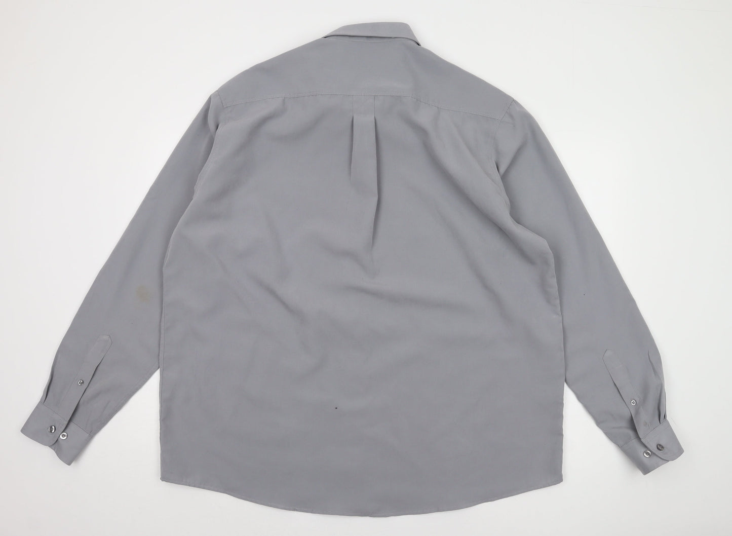 Cotton Traders Men's 2XL Grey Long Sleeve Shirt