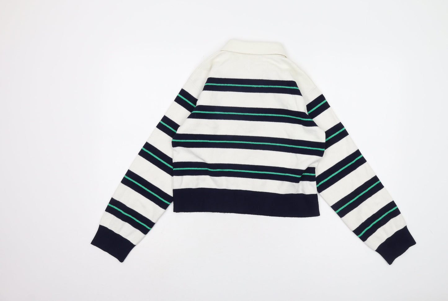 MNG Women's Multicoloured Collared Pullover Jumper S