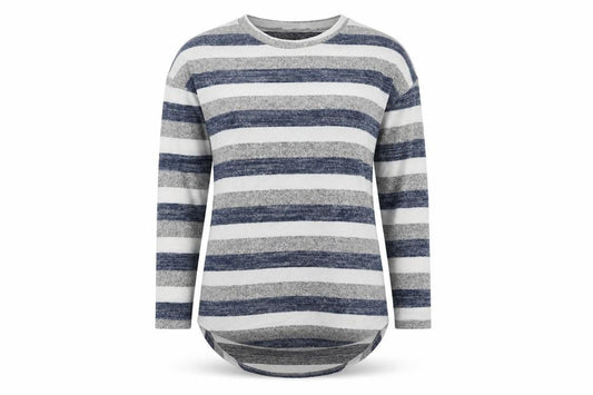 Apricot Women’s Multicoloured Striped Pullover Jumper, 2XS