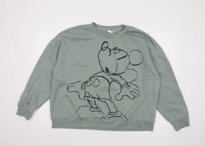 Preloved Disney Women's Grey XL Pullover Sweatshirt - Front