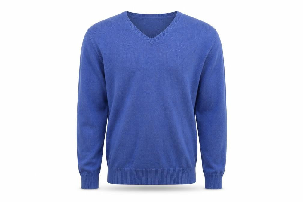 Marks & Spencer Men's Blue Cotton Pullover Jumper, L
