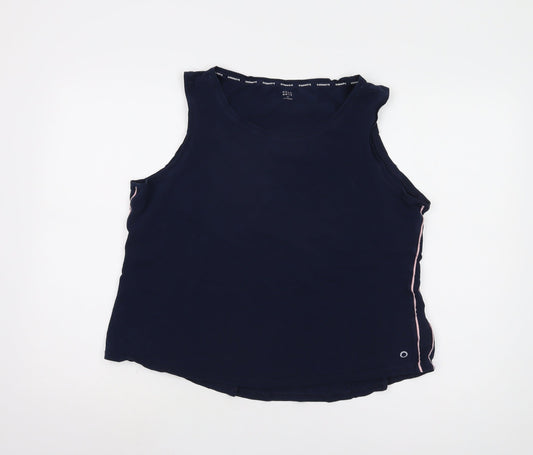 M&S Women's Blue Tank Top - Size 22