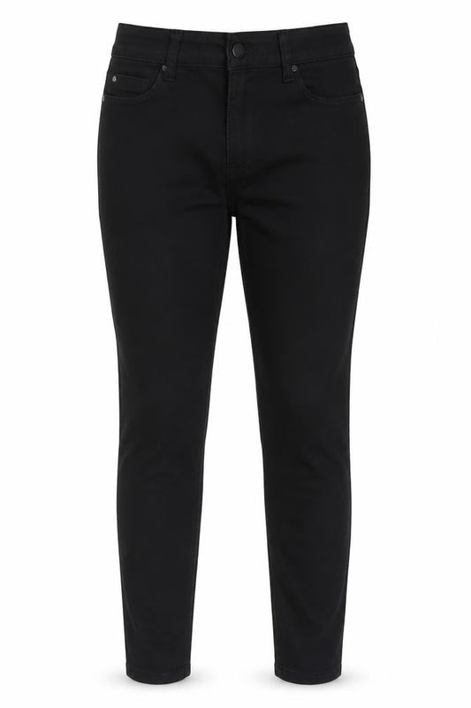 Peacocks Women's Black Skinny Jeans Size 12 with Button Closure